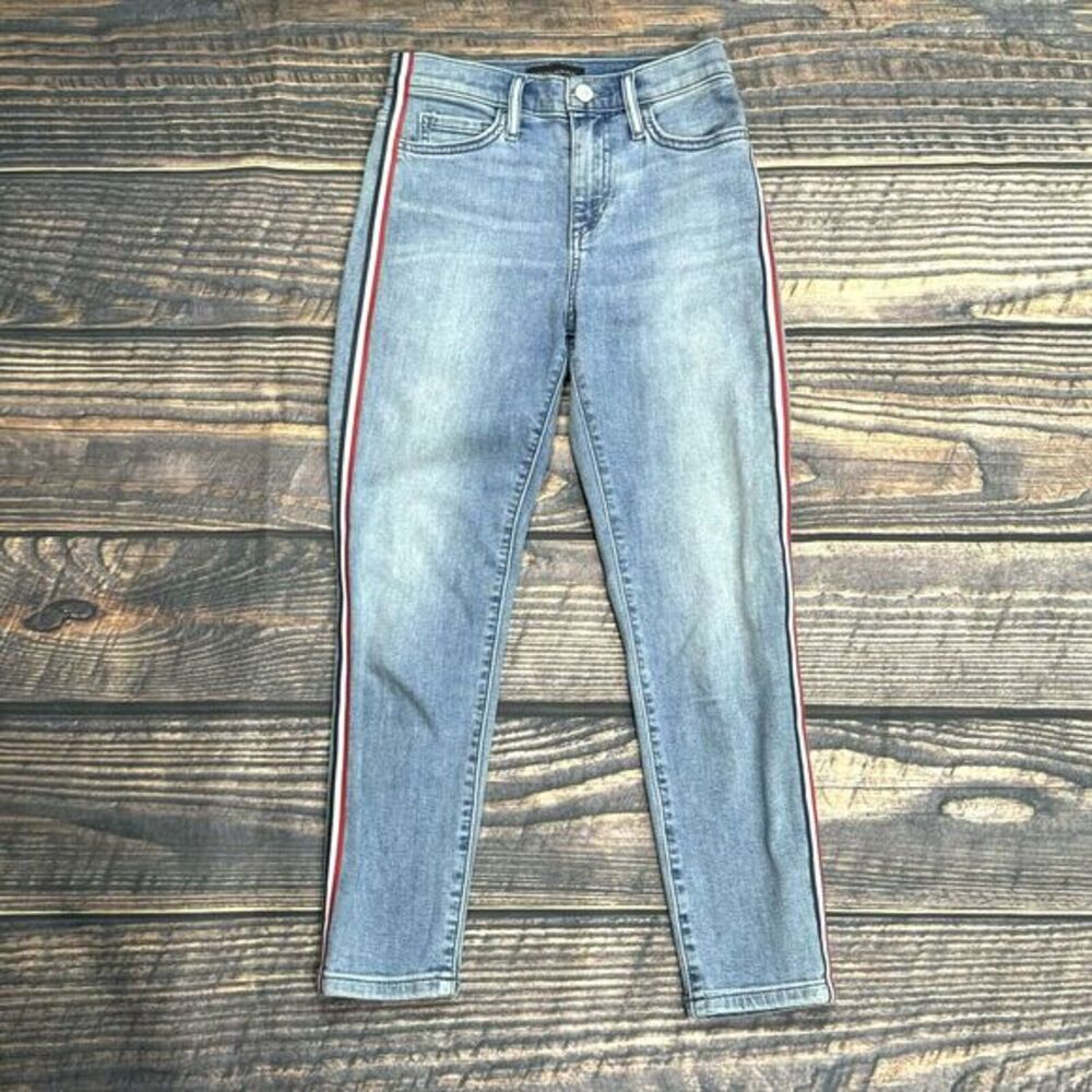 Banana Republic Premium Denim High Rise Skinny Jeans‎ Size 24P Womens Stretch